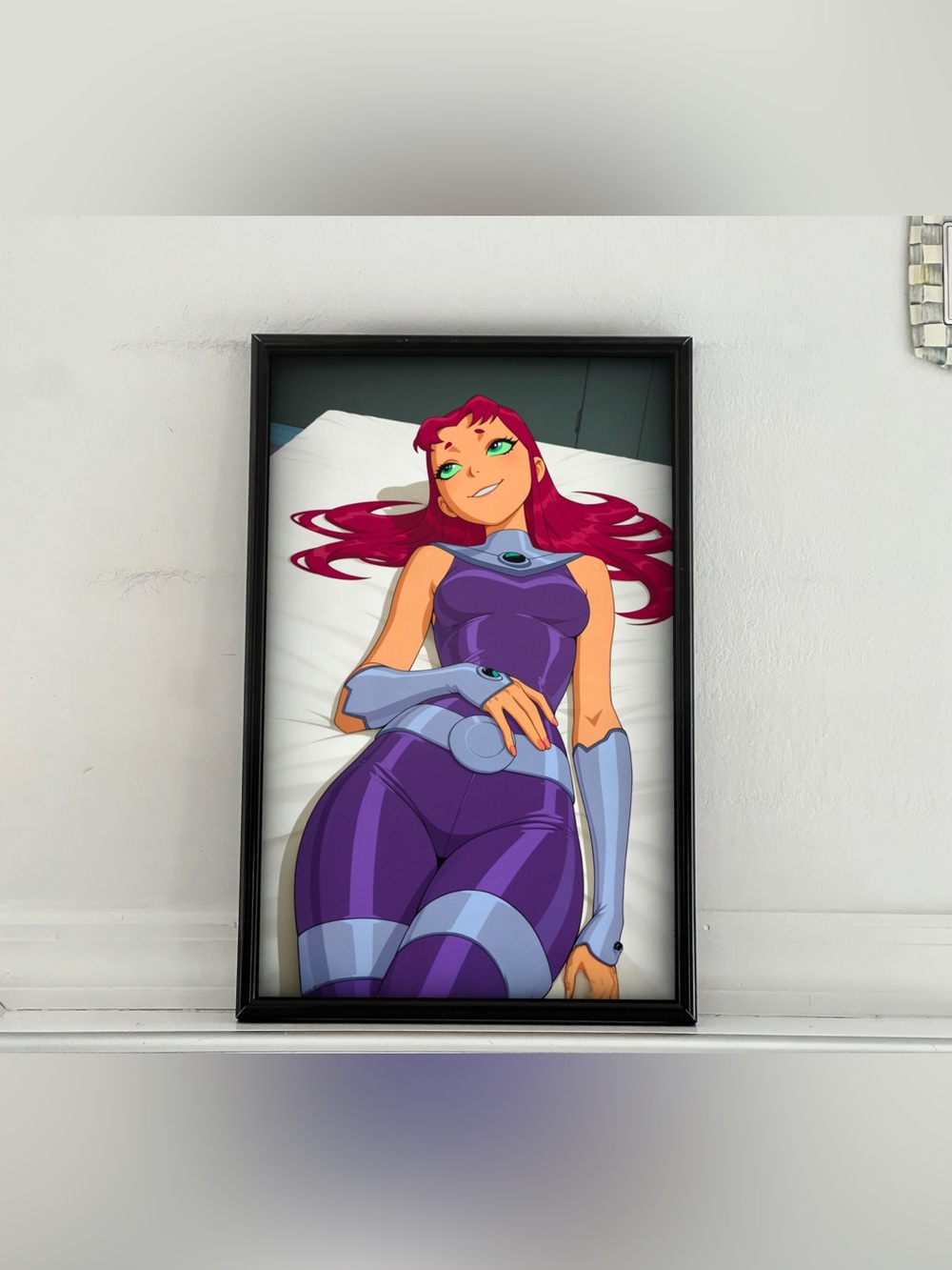 Teen Titans Starfire pinup girl art Poster